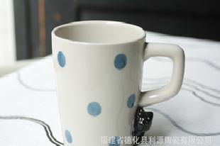 陶瓷杯（日式卡通陶瓷杯子）卡通小貓陶瓷杯 外貿庫存杯子  4色工廠,批發,進口,代購