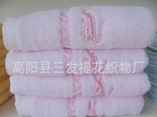 廠家直銷平織繡花鱷魚毛巾工廠,批發,進口,代購
