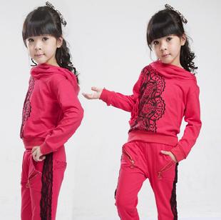 2011新品/韓版女童套裝/秋裝休閒運動服/衛衣套裝艾1115工廠,批發,進口,代購