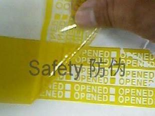 黃色OPEND防偽膠帶工廠,批發,進口,代購