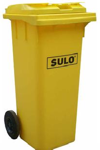 環衛垃圾桶戶外垃圾桶腳踏垃圾桶黃色120升德國舒樂垃圾桶批發・進口・工廠・代買・代購