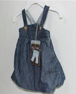 外貿原單ZARA小小童裝牛仔吊帶裙 燈籠裙3-36個月歲批發工廠,批發,進口,代購