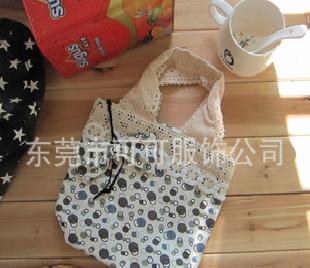 日本韓國布藝外貿原單時尚休閒韓版女包帆布包包 蕾絲小手提包袋工廠,批發,進口,代購