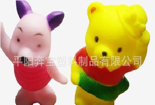 生產 搪膠發聲玩具 小熊維尼 小豬發聲玩具 搪膠玩具批發・進口・工廠・代買・代購