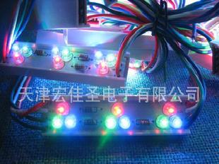 天津 七彩草帽LED發光模組（LED發光字9燈模組） 廣告發光模組工廠,批發,進口,代購