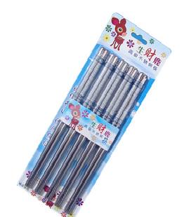 不銹鋼筷子  貼花筷子  瓷花十雙吸塑包裝筷子工廠,批發,進口,代購