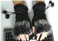 廠直銷 超低價保暖時尚 兔毛半指手套批發工廠,批發,進口,代購