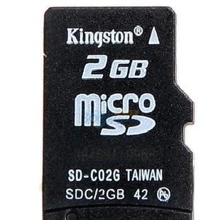 閃存卡批發金士頓2G TF(MicroSD)存儲卡（SDC/2GBSP）工廠,批發,進口,代購