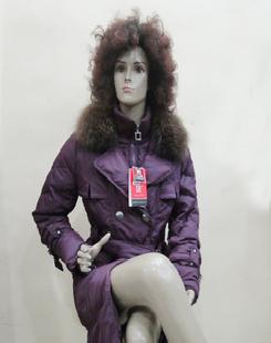 女士羽絨服紫色時尚 加厚長款女士羽絨服．皮爾卡丹羽絨服批發・進口・工廠・代買・代購