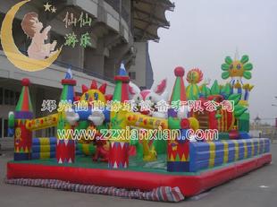 鄭州仙仙遊樂大型充氣玩具充氣城堡充氣滑梯充氣跳床陽光寶貝工廠,批發,進口,代購