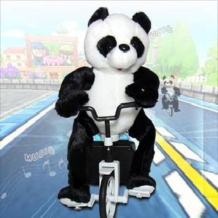WJ171C電動音樂騎車小熊貓 動物玩具 益智玩具 生日婚慶禮物工廠,批發,進口,代購