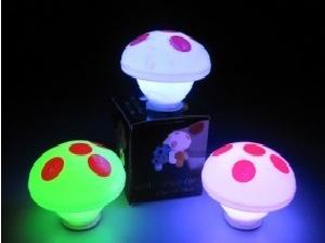 新款LED七彩變色蘑菇燈|七彩蘑菇燈|發光玩具蘑菇燈工廠,批發,進口,代購
