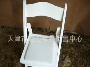 【廠家直銷】白色實木 簡約時尚折疊椅批發・進口・工廠・代買・代購