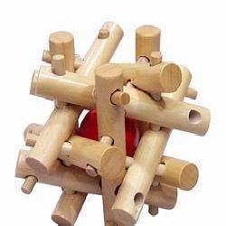 十二姐妹 原色 木質 成人智力玩具 孔明鎖魯班球類 十二根鎖批發・進口・工廠・代買・代購