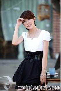 熱門女裝 時尚女裝 杭派女裝 夏 修身短袖燈籠裙 特價連衣裙工廠,批發,進口,代購