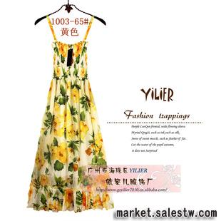 1003-65#熱門女裝 外貿原單 時尚熱賣 波西米亞裙子 新款連衣裙工廠,批發,進口,代購