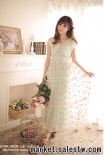 2012熱門女裝夏季新款 無敵美好品質 繡花蕾絲長裙 網店代理加盟工廠,批發,進口,代購
