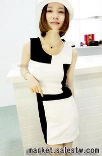 韓版女裝 韓版緊身連衣裙 2012夏季熱門女裝夜店服裝H3-1180工廠,批發,進口,代購