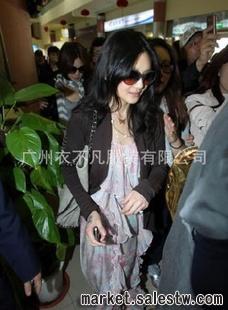 2012日韓夏裝新款 熱門女裝 氣質印花時尚荷葉邊吊帶連衣長裙2691工廠,批發,進口,代購
