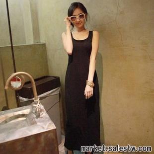 2012日韓新款 熱門女裝 時尚純色氣質性感露背修身連衣長裙2650工廠,批發,進口,代購