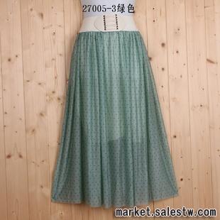 雅詩良品27005-3綠色 熱門女裝歐美可愛實拍  半身裙批發工廠,批發,進口,代購