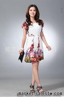 2012春季熱門女裝修身百搭超靚連衣裙工廠,批發,進口,代購