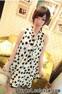 熱門女裝 2012夏季韓版 多形狀圖 系領無袖女式連衣裙批發 K338工廠,批發,進口,代購