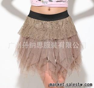夏季新款韓版熱門特色女裝 大碼瑞麗蕾絲不規則淑女半身裙批發工廠,批發,進口,代購