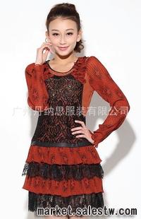 夏季熱門新款韓版雪紡真絲品牌連衣裙 廣州特色外貿女裝 衣服批發工廠,批發,進口,代購