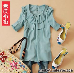 日系熱門女裝 夏裝新款時尚短袖女式上裝 歐美雪紡襯衫批發1225工廠,批發,進口,代購