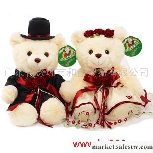 供應婚紗泰迪熊 結婚熊 婚慶婚車公仔 壓床娃娃工廠,批發,進口,代購