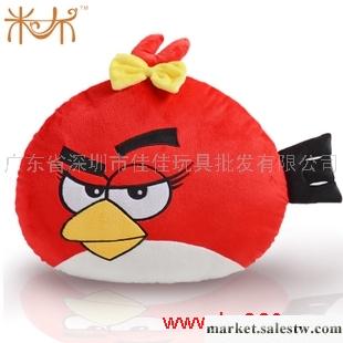 供應毛絨玩具公仔 憤怒的小鳥 Angry birds 靠墊 抱枕批發・進口・工廠・代買・代購