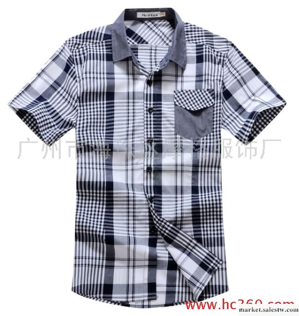 供應男式短袖襯衫-摩格萊斯休閑服飾工廠,批發,進口,代購
