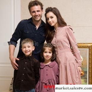 供應2011新品 紅豆居家 時尚燈芯絨親子裝女裙/男式襯衫/1C140(1)工廠,批發,進口,代購