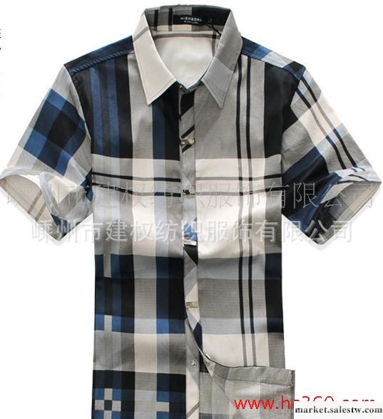 2012新款男式襯衫格子布工廠,批發,進口,代購
