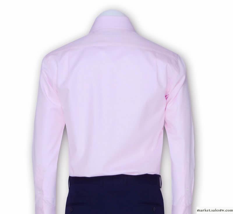 AOKEN男式商務正裝長袖純棉襯衫粉色暗紋新郎款品牌大工廠,批發,進口,代購