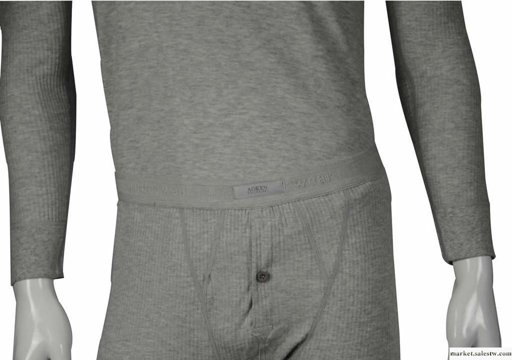 AOKEN品牌專柜正品男式優雅款雙層貼身內衣套裝工廠,批發,進口,代購