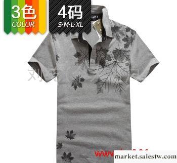 淘寶爆款 男式翻領短袖t恤 韓版 polo衫 全棉t恤廠家 行家拿貨工廠,批發,進口,代購