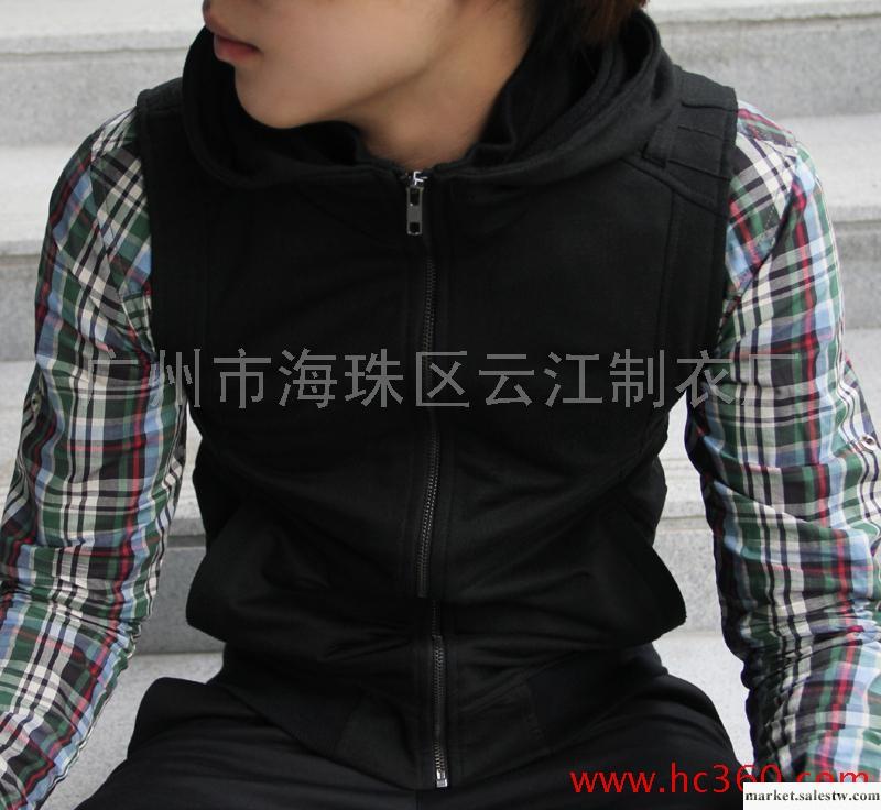 精品男裝定做 時尚潮流開衫馬甲外套 生產加工工廠,批發,進口,代購