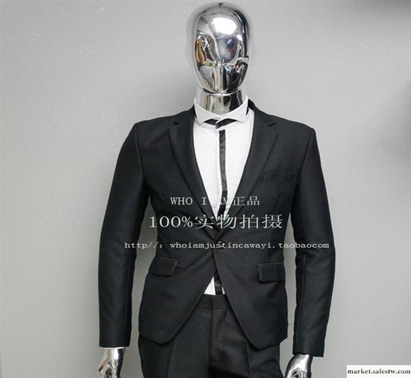 經典男式韓版修身英倫日系風格簡約設計工作服上班族男式套裝西裝工廠,批發,進口,代購