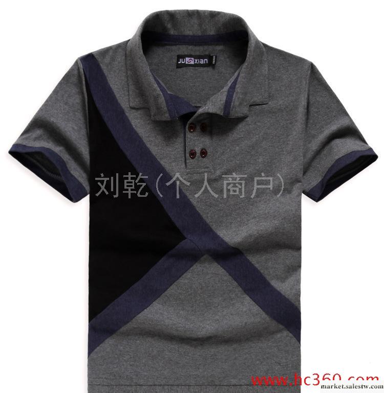 供應男式短袖翻領t恤 韓版短袖 廠家直銷 t恤男 一件代發工廠,批發,進口,代購