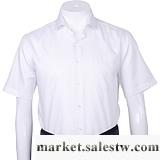 供應AOKEN男標準版商務正裝純白一色平紋純棉襯衫工作服新款限時促銷工廠,批發,進口,代購