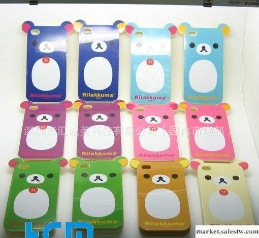 小熊iphone4熊貓套硅膠手機套保護套|硅膠禮品套工廠,批發,進口,代購