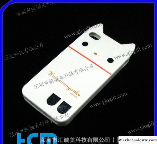 IPhone4手機外殼 硅膠系列品 最新白色小熊手機套工廠,批發,進口,代購