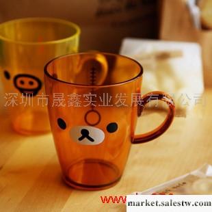 Rilakkuma 輕松熊 卡通  亞克力情侶漱口杯 牙刷杯 水杯 塑料工廠,批發,進口,代購