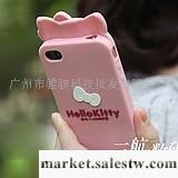 新款 hello kitty iphone4 硅膠套外殼 蘋果4代手機套手機殼工廠,批發,進口,代購