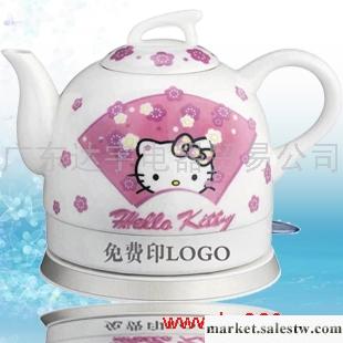 供應  家用電器hello kitty 可愛電熱水壺 陶瓷凱蒂貓電水壺 電茶壺工廠,批發,進口,代購