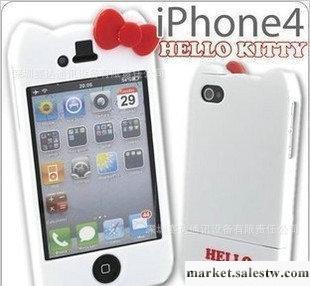 供應Hello kitty 蝴蝶結 iPhone 4 手機套 帶耳朵蝴蝶節外殼工廠,批發,進口,代購