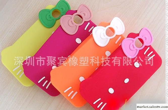 蘋果 iphone 4 硅膠手機套 側臉貓 大臉貓 hello kitty 手機套工廠,批發,進口,代購