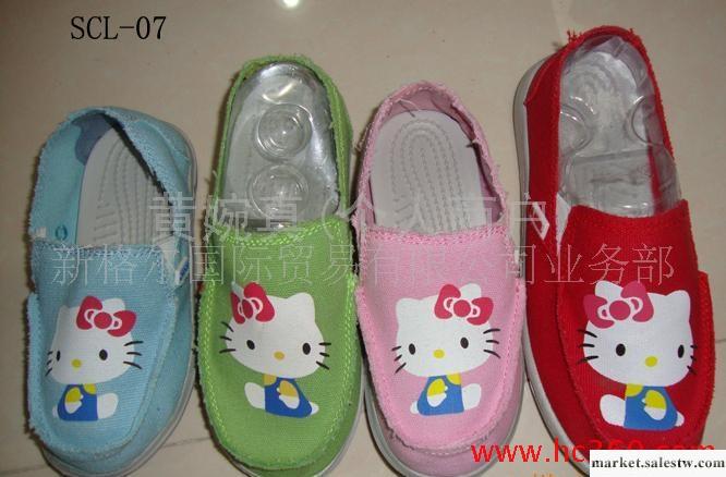 Crocs 布鞋，可愛的米奇帆布鞋，Hello Kitty 圖案工廠,批發,進口,代購